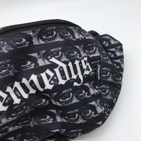 Dead Kennedys Rocksax One Size Black/Gray/White Fanny Pack Bag - Picture 2 of 7